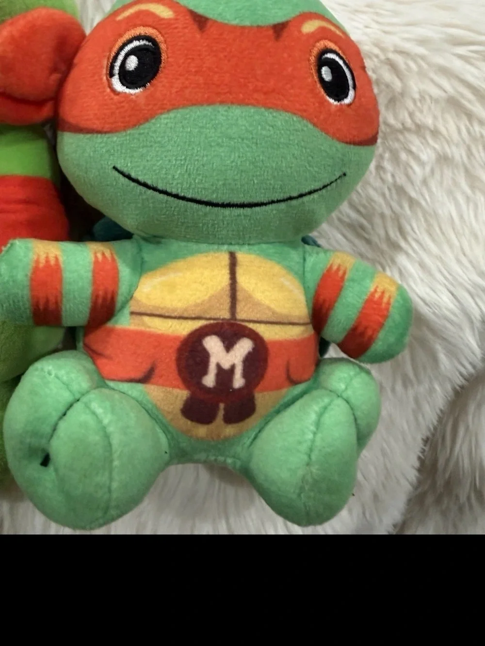Green & Orange Turtle Plush Toy - Kids Stuffed Animal